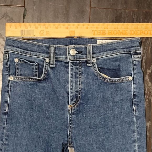 *SOLD**Rag & Bone Jeans 26 Womens Skinny Stretch Denim Med Blue Wash Raw - Picture 5 of 11